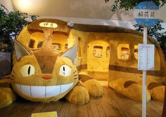 Chat-Bus géant en peluche, inspiré de Mon Voisin Totoro